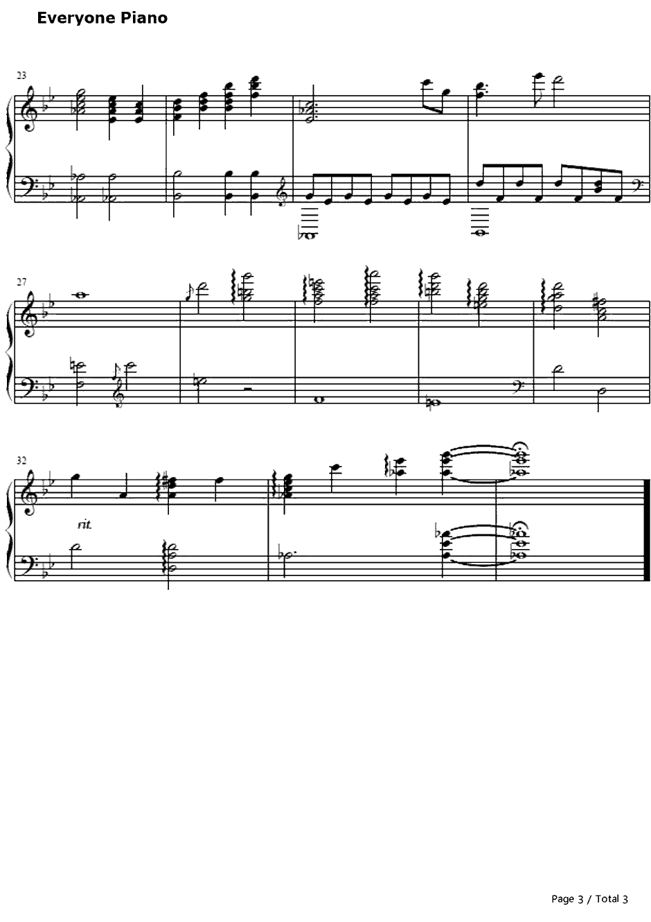 kiss钢琴谱-天门-秒速5厘米OST3