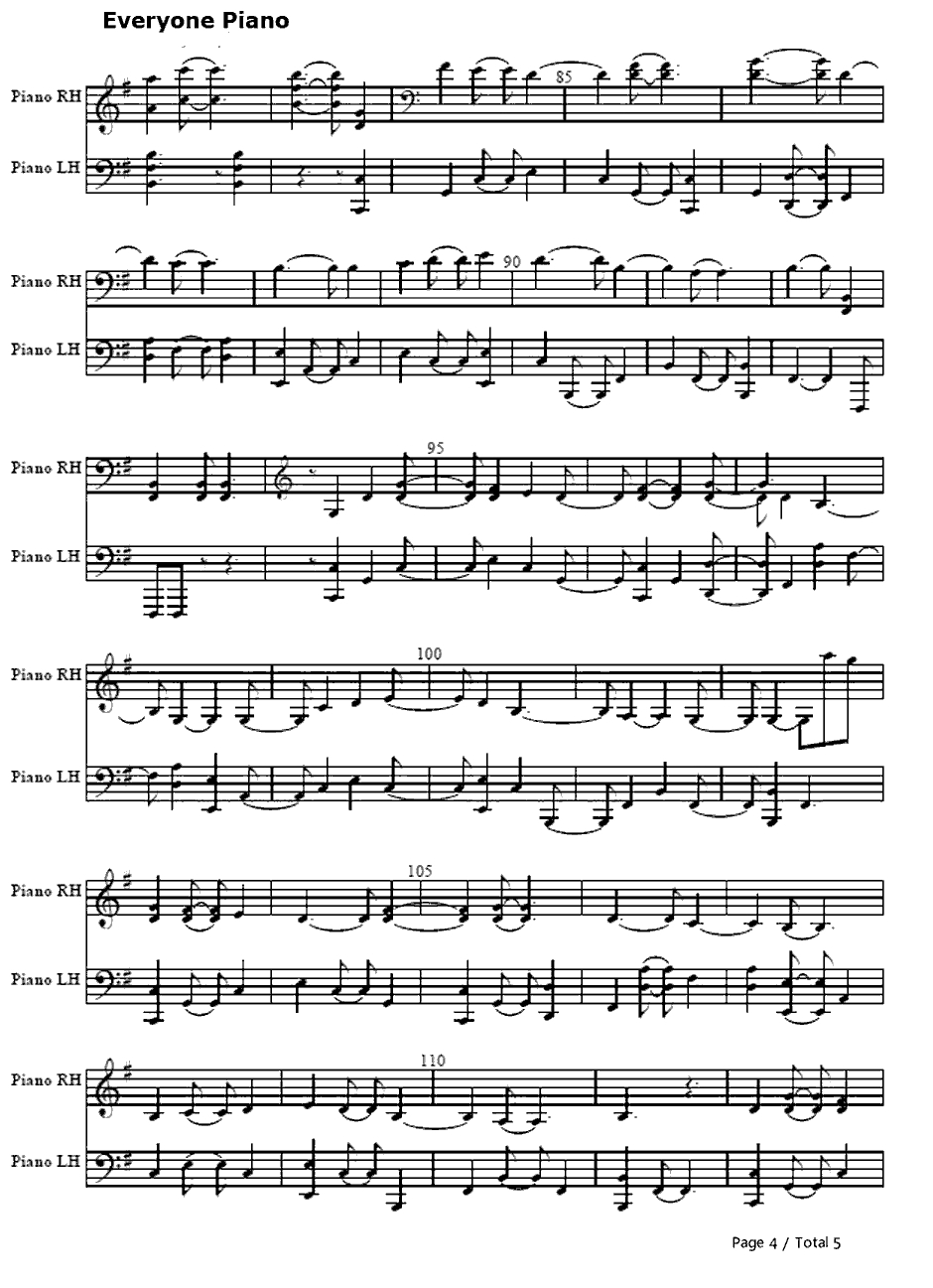 Velonica钢琴谱-AquaTimez-死神BLEACHOP94