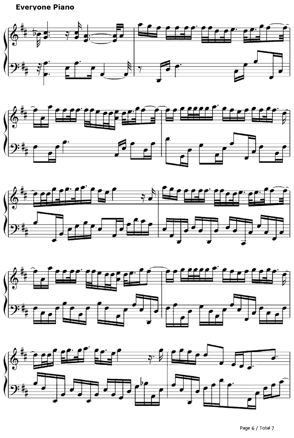 ワンダフルデイズ钢琴谱-ONE☆DRAFT-银魂ED156