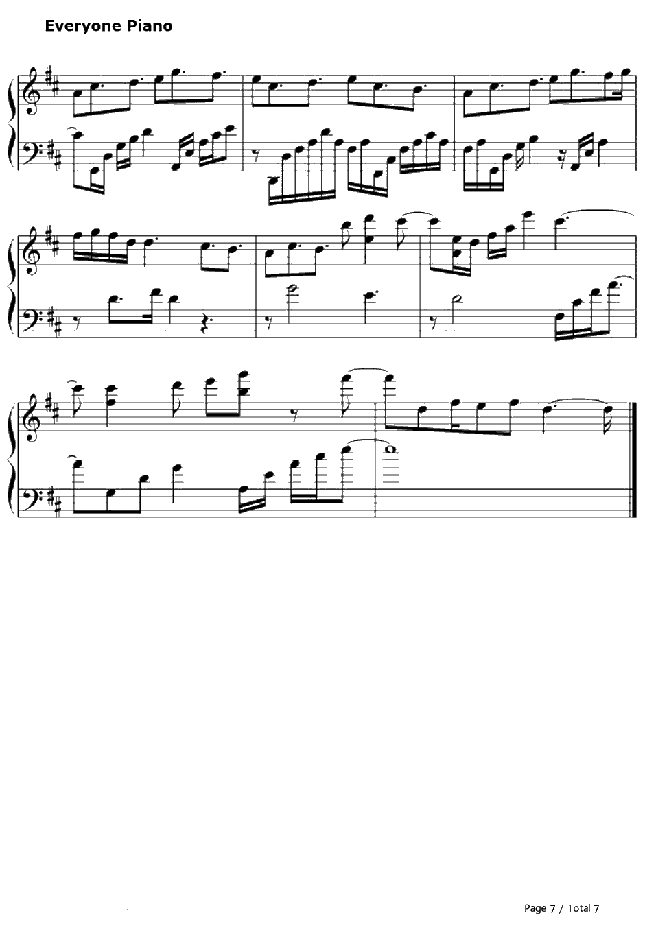 ワンダフルデイズ钢琴谱-ONE☆DRAFT-银魂ED157