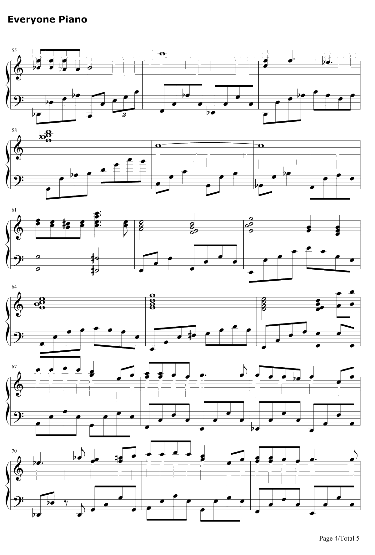 いのちの名前钢琴谱-久石让宫崎骏-千与千寻主题歌4