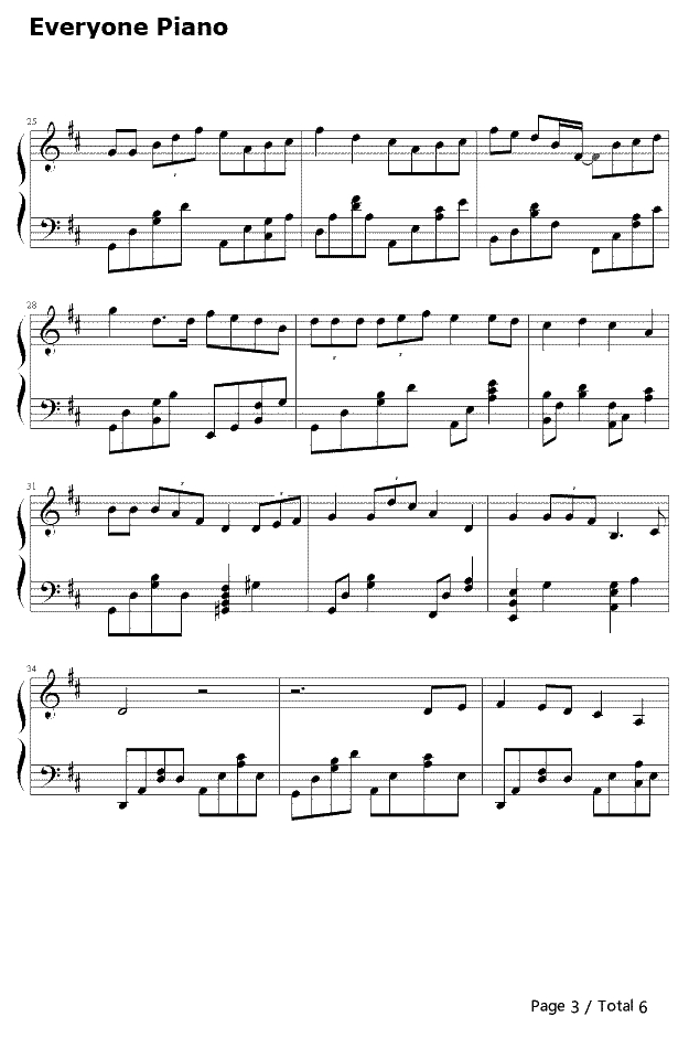 K歌之王钢琴谱-陈奕迅-K歌之王3