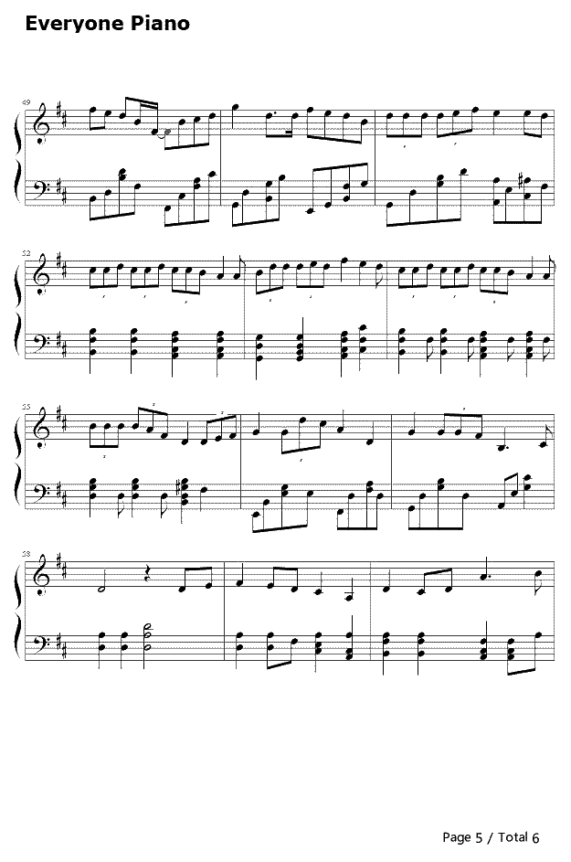 K歌之王钢琴谱-陈奕迅-K歌之王5