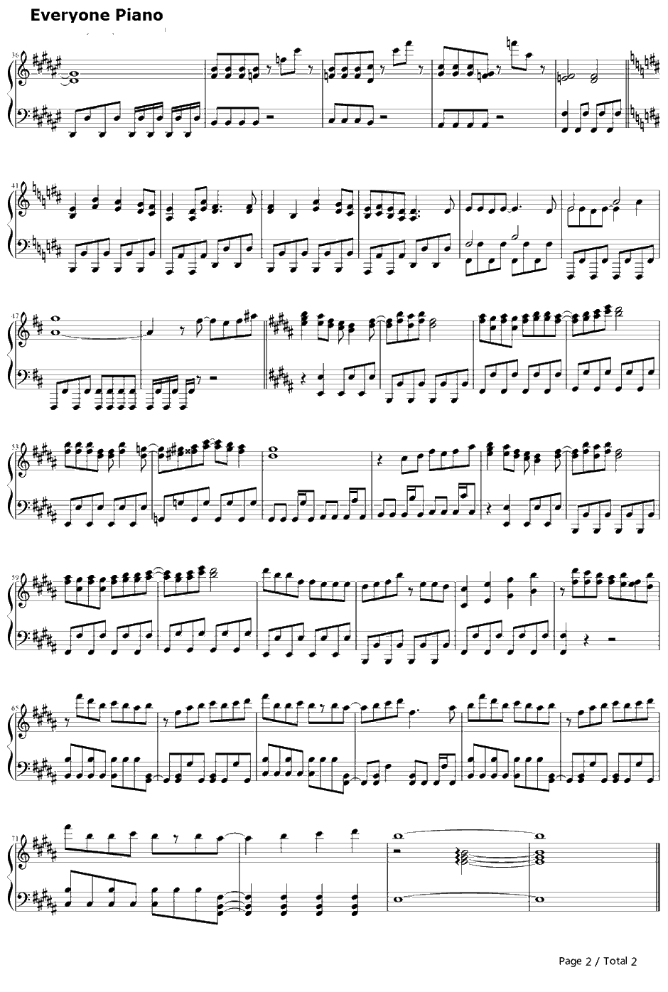 エキストラレボリューション钢琴谱-ZAQ-当不成勇者的我只好认真找工作了。OP2