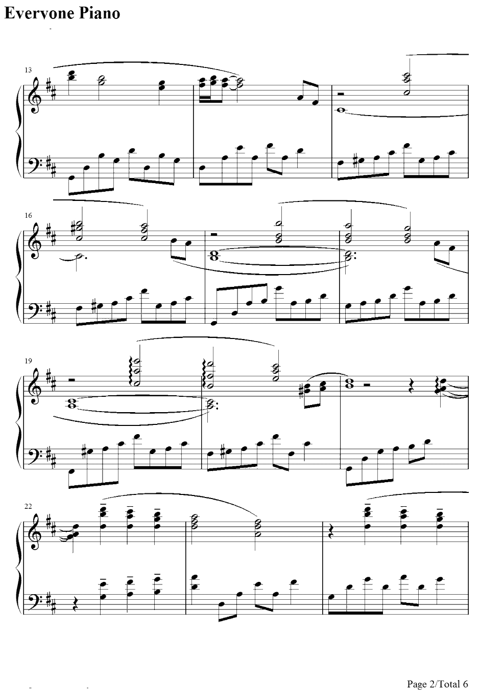 エアリスのテーマ钢琴谱-植松伸夫-最终幻想Ⅶ:圣子降临BGM2