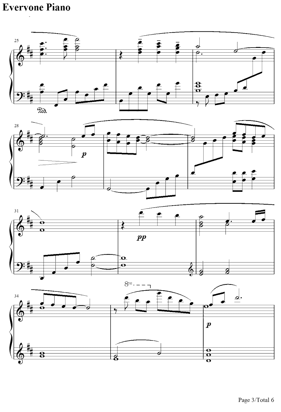 エアリスのテーマ钢琴谱-植松伸夫-最终幻想Ⅶ:圣子降临BGM3