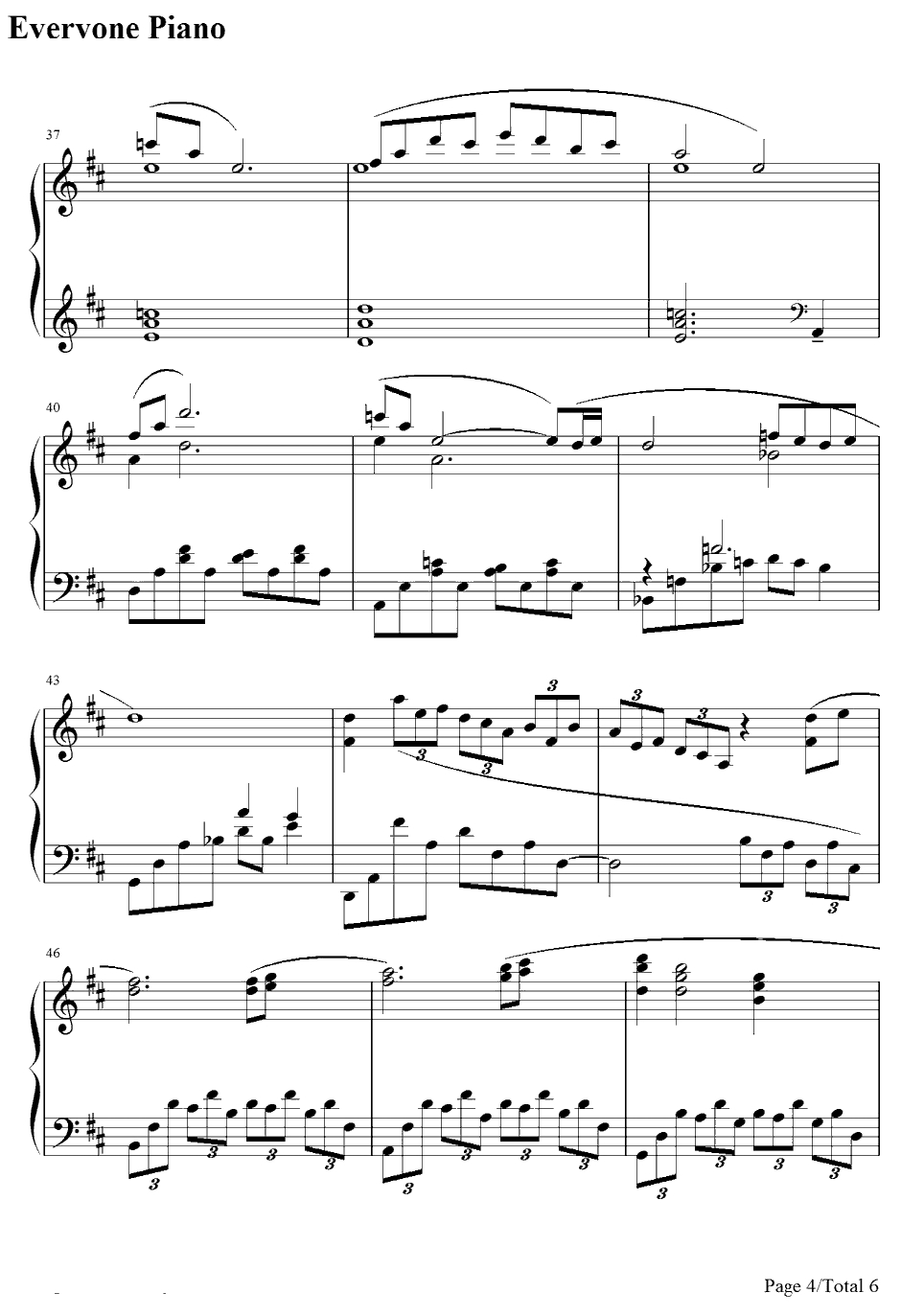 エアリスのテーマ钢琴谱-植松伸夫-最终幻想Ⅶ:圣子降临BGM4