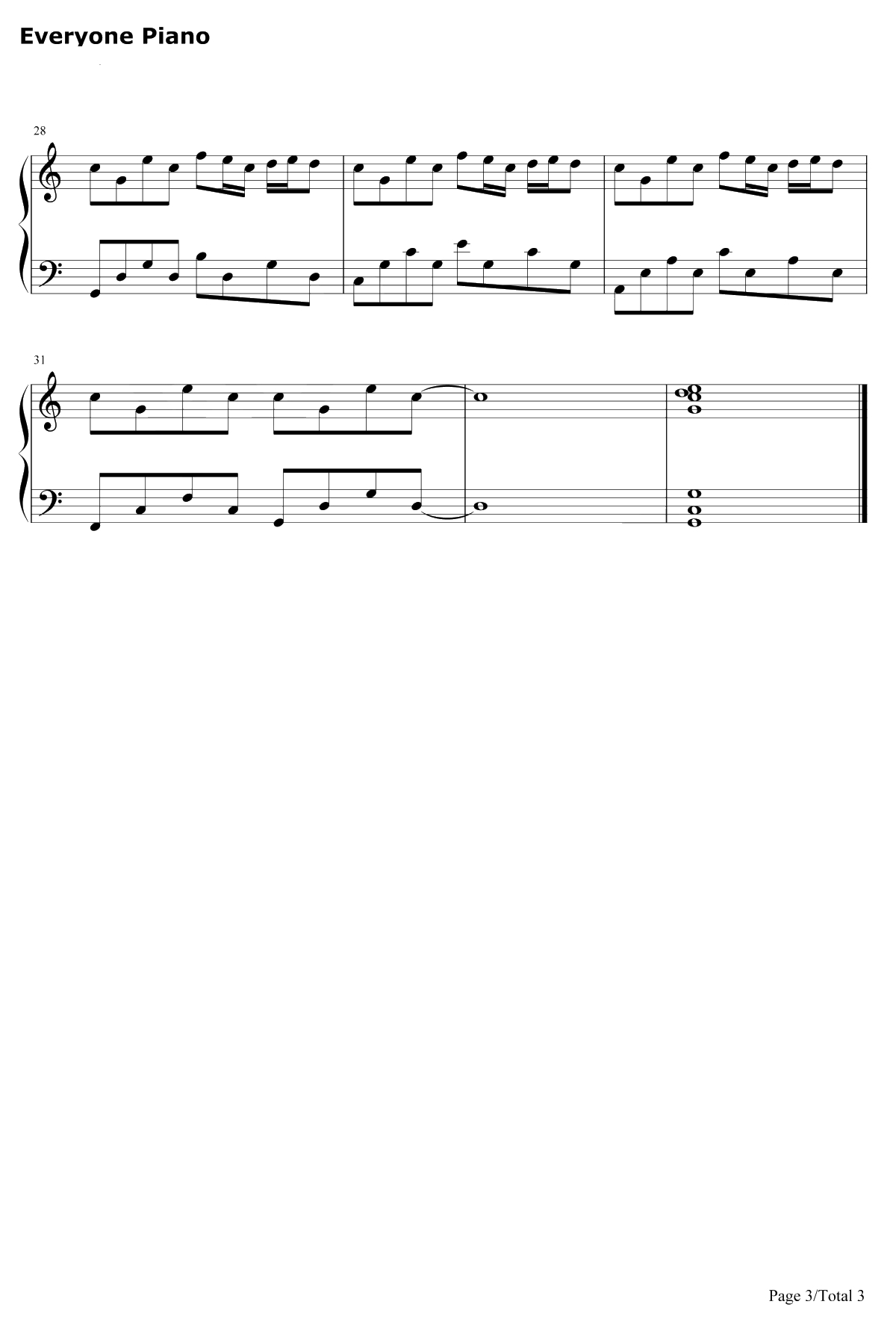 龙卷风钢琴谱-周杰伦3