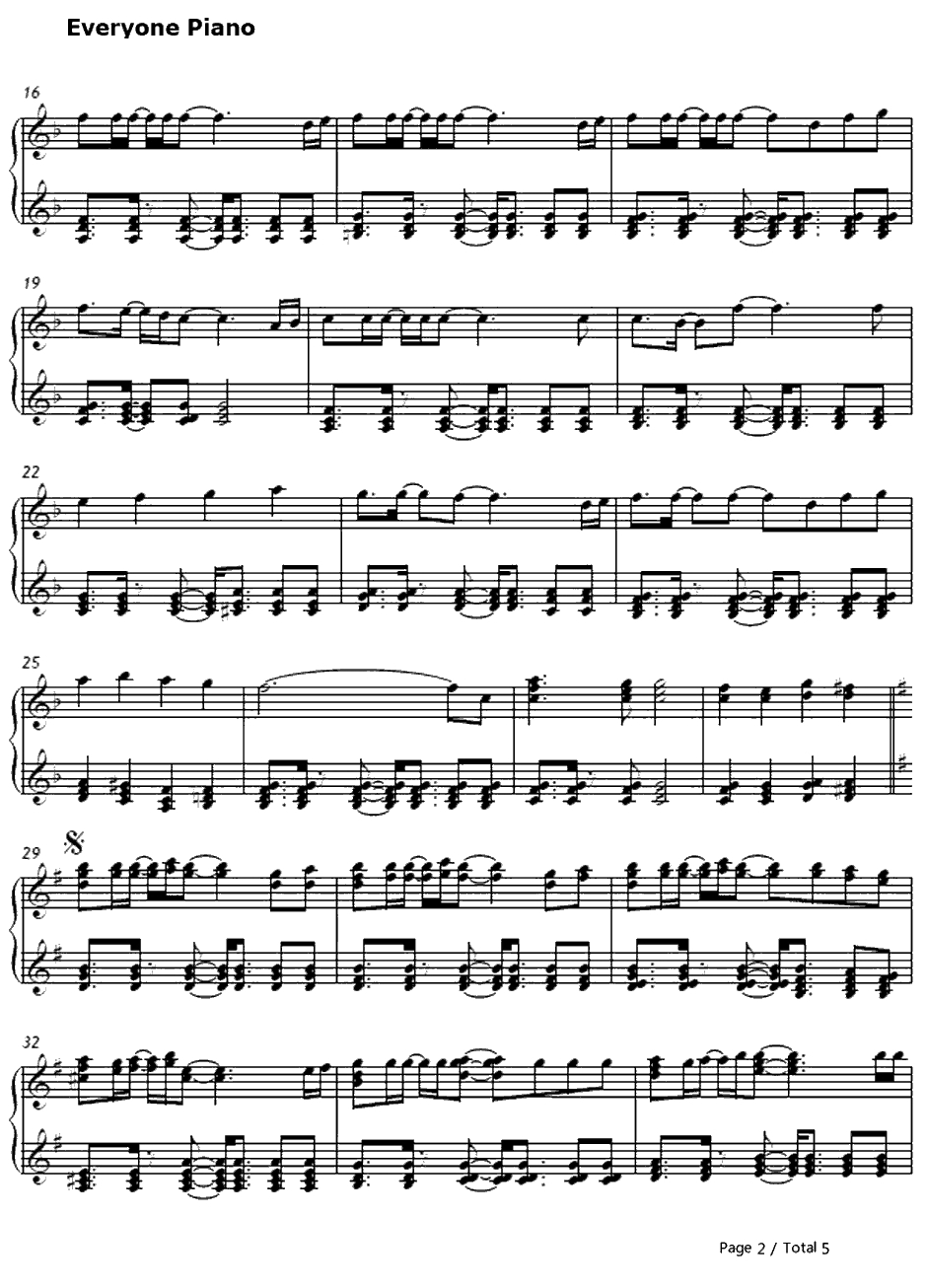 Grip!钢琴谱-EveryLittleThing小事乐团-犬夜叉OP42