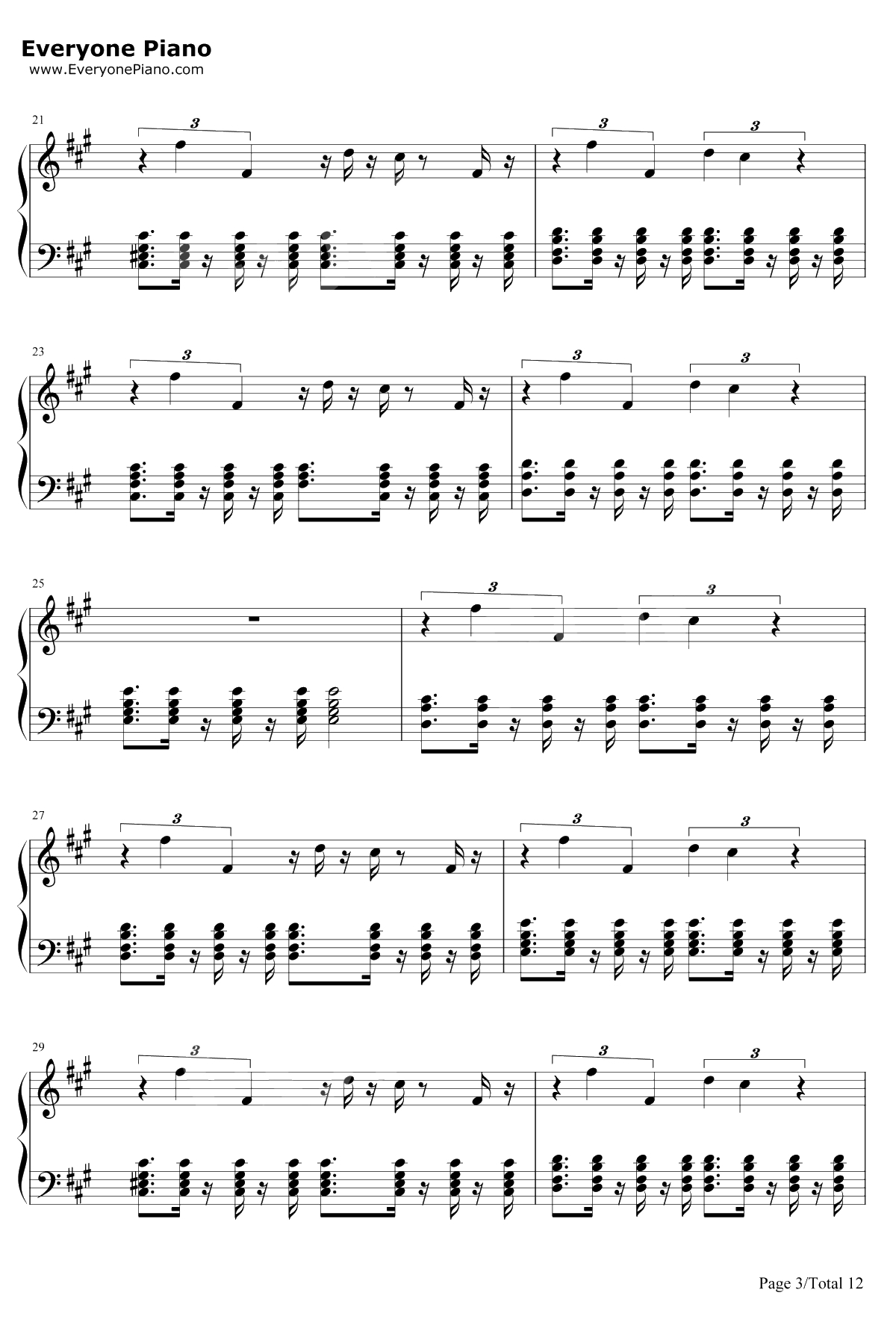 We Are One(OleOla)钢琴谱-Pitbull-2014世界杯主题曲-Pitbull3