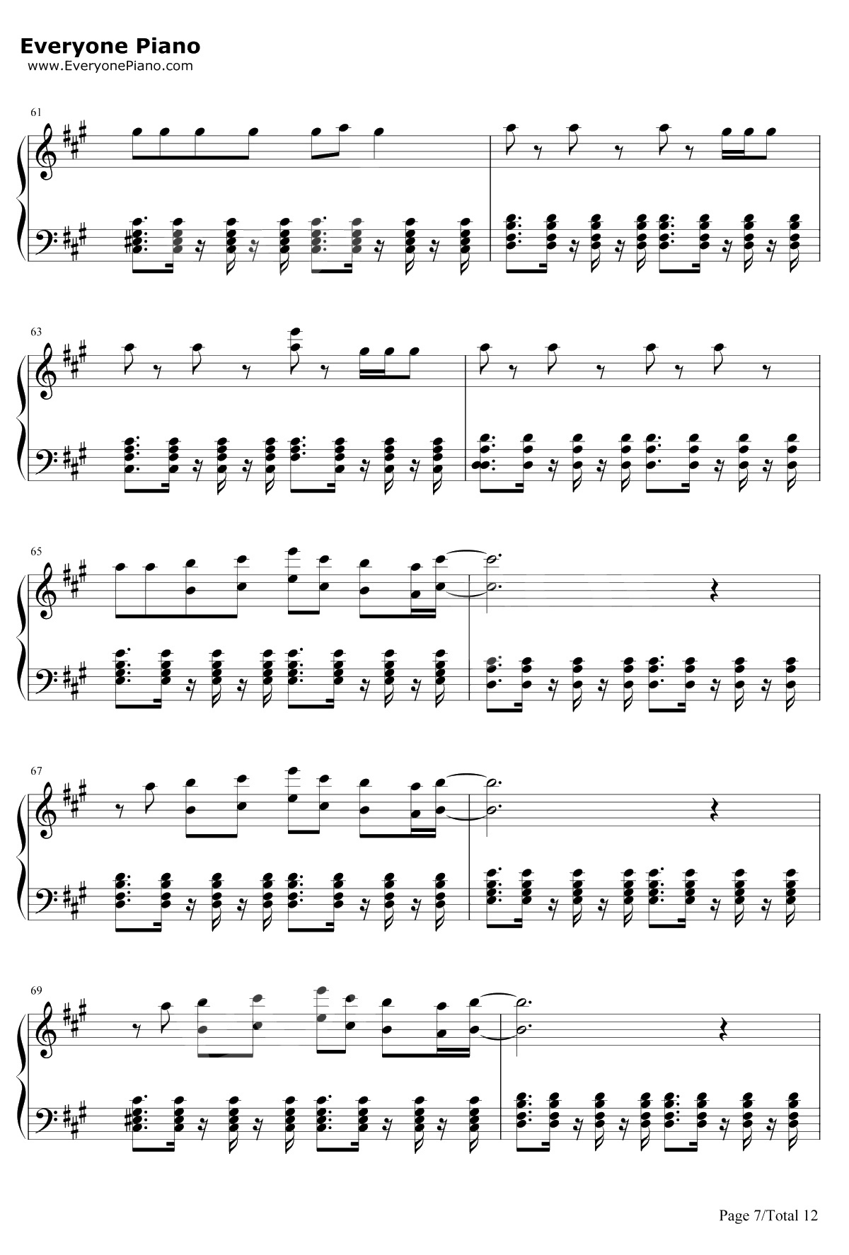 We Are One(OleOla)钢琴谱-Pitbull-2014世界杯主题曲-Pitbull7