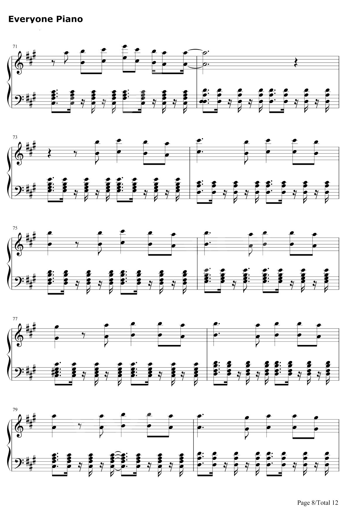 We Are One(OleOla)钢琴谱-Pitbull-2014世界杯主题曲-Pitbull8