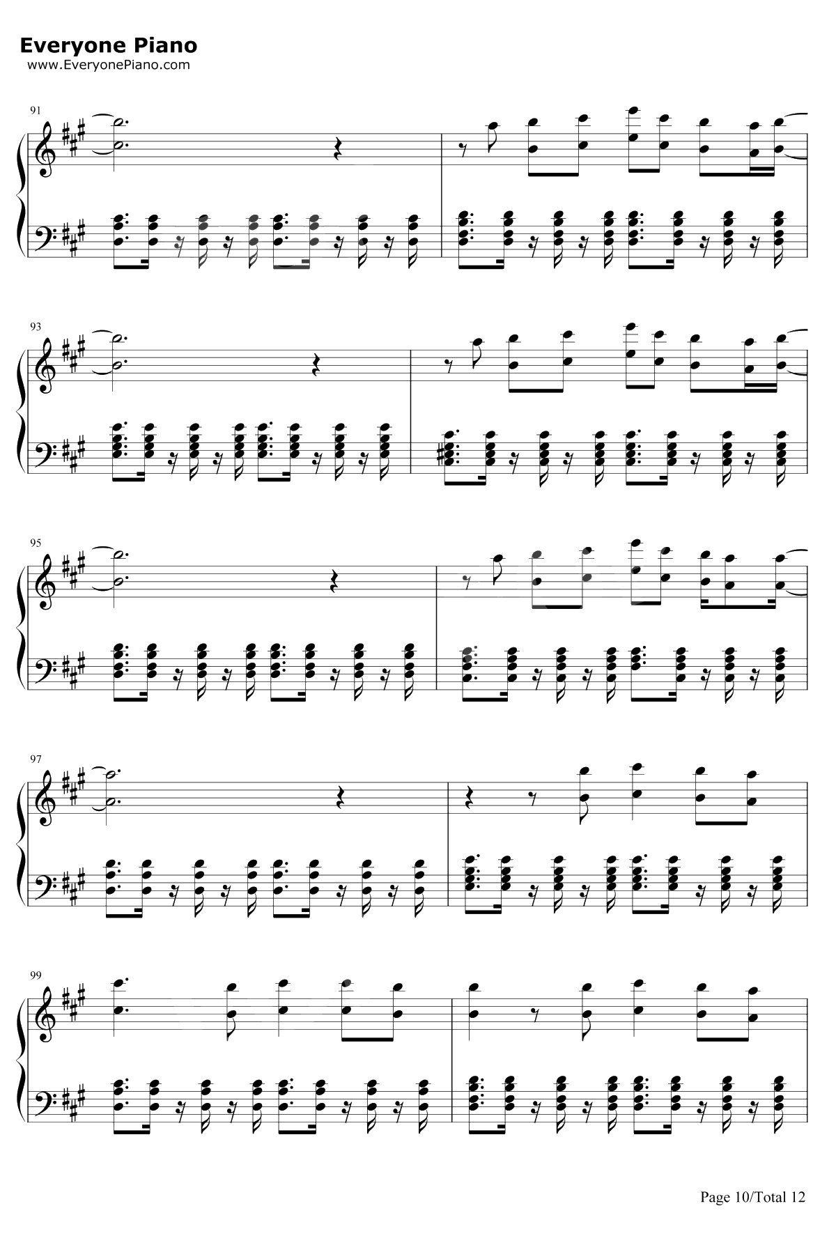 We Are One(OleOla)钢琴谱-Pitbull-2014世界杯主题曲-Pitbull10