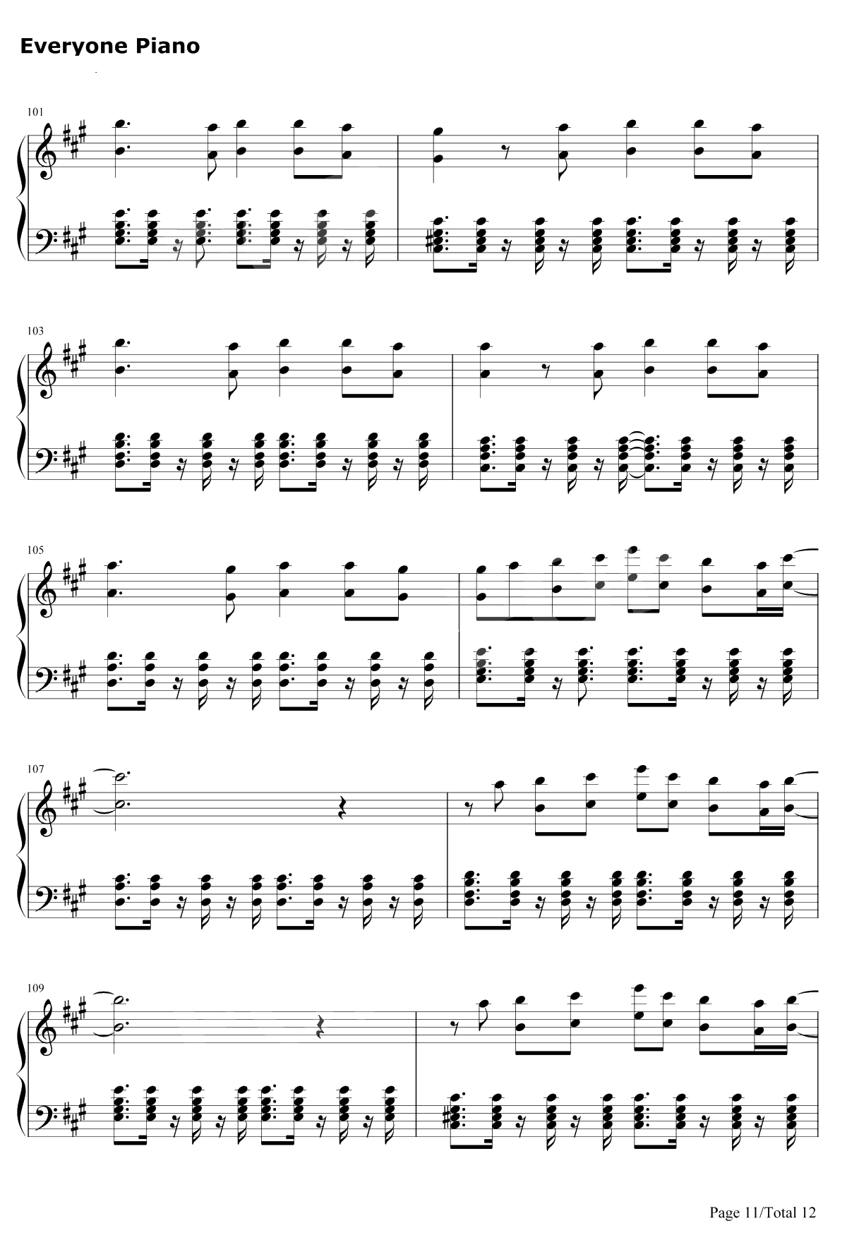 We Are One(OleOla)钢琴谱-Pitbull-2014世界杯主题曲-Pitbull11