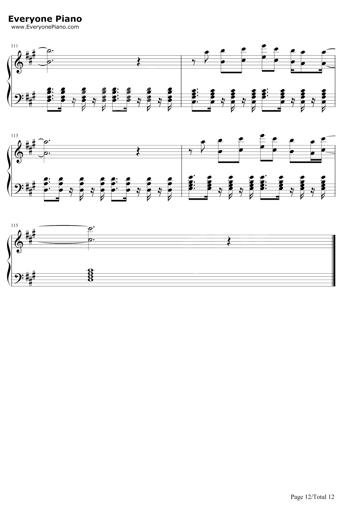 We Are One(OleOla)钢琴谱-Pitbull-2014世界杯主题曲-Pitbull12