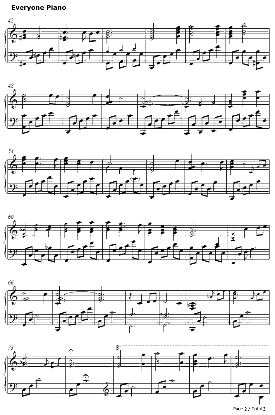 优しい忘却钢琴谱-茅原实里-凉宫春日的消失主题歌2