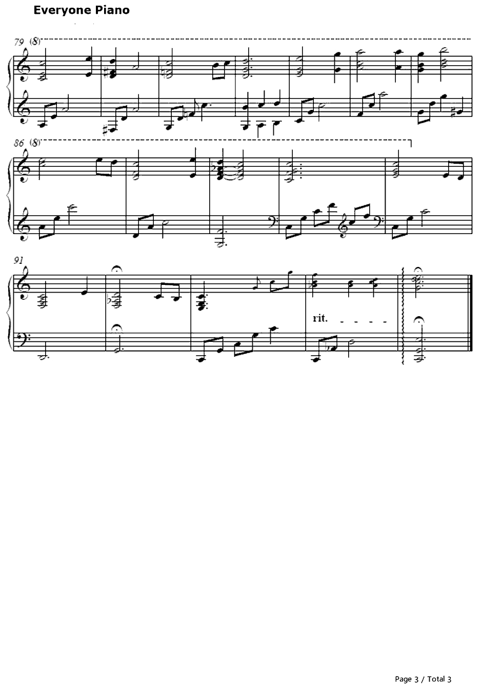 优しい忘却钢琴谱-茅原实里-凉宫春日的消失主题歌3