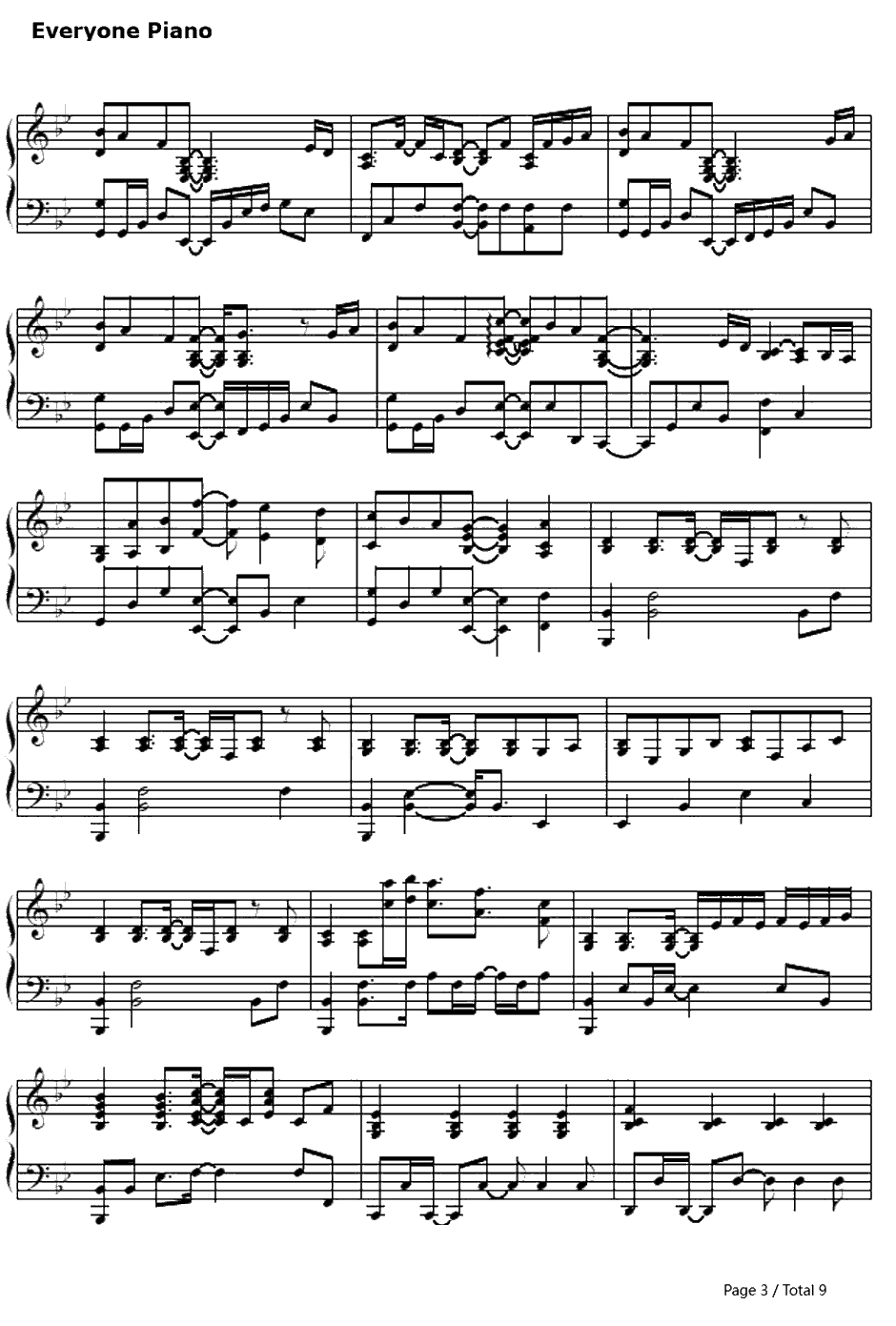 约束钢琴谱-今井麻美-THEIDOLMSTERED3