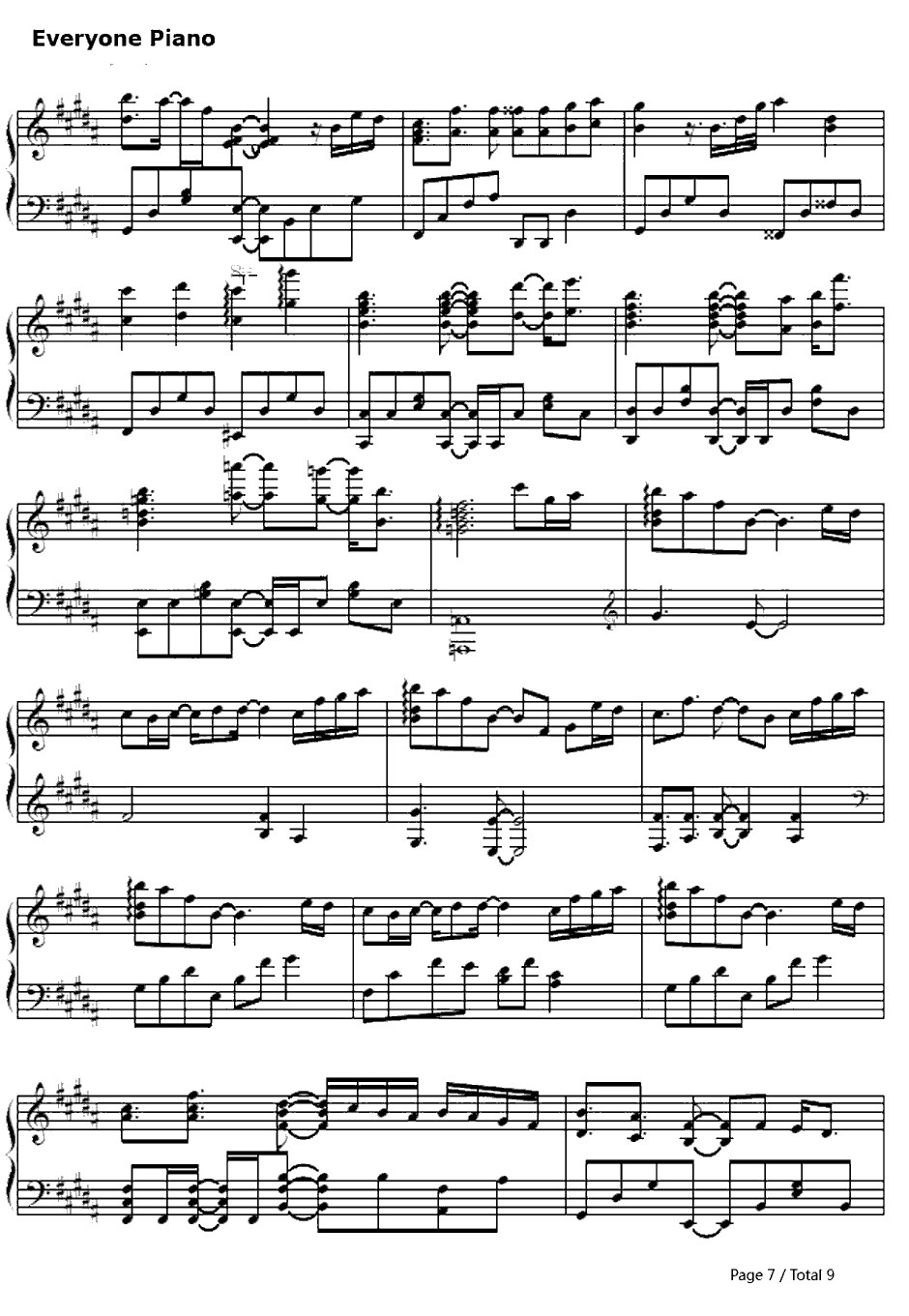 约束钢琴谱-今井麻美-THEIDOLMSTERED7