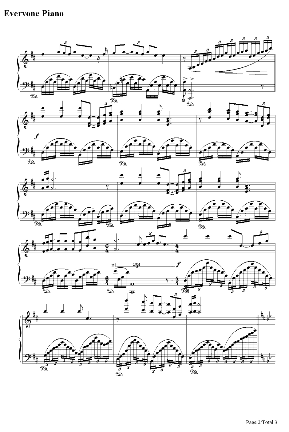 All I Ask Of You钢琴谱-理查德·克莱德曼2