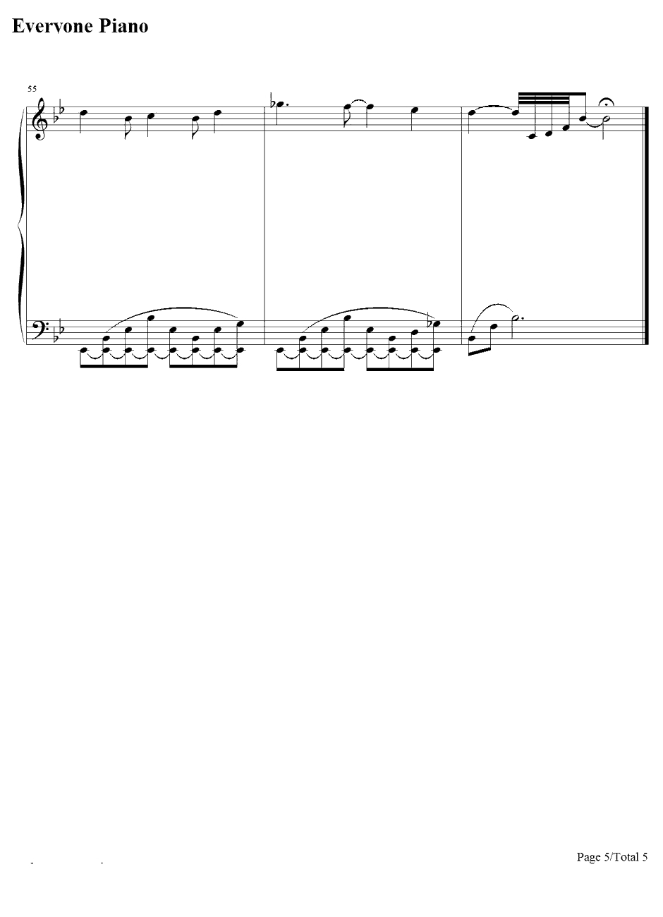 君がいない夏钢琴谱-DEEN-名侦探柯南ED45