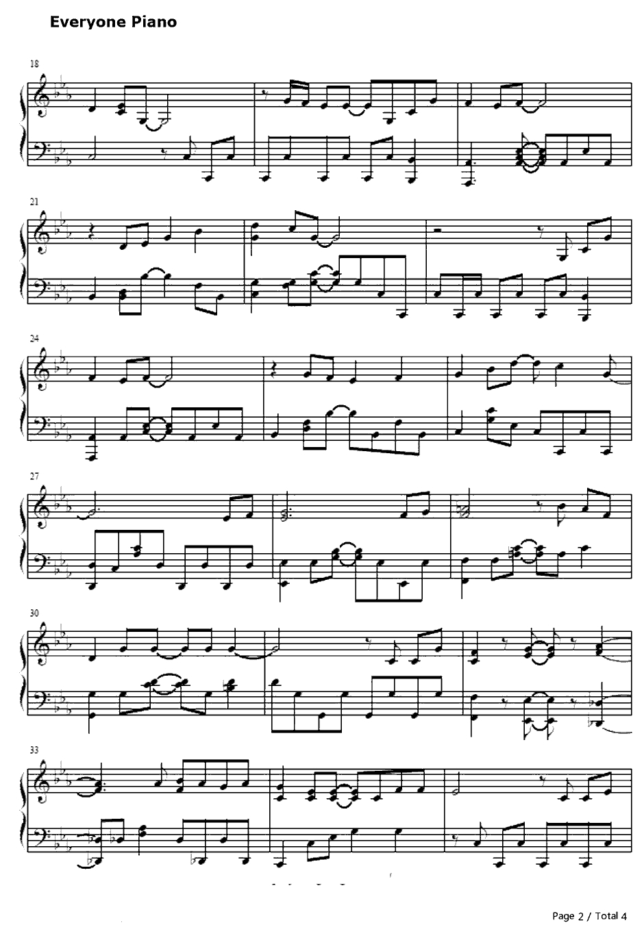 冥夜花伝廊钢琴谱-栗林みな実-刀语OP12