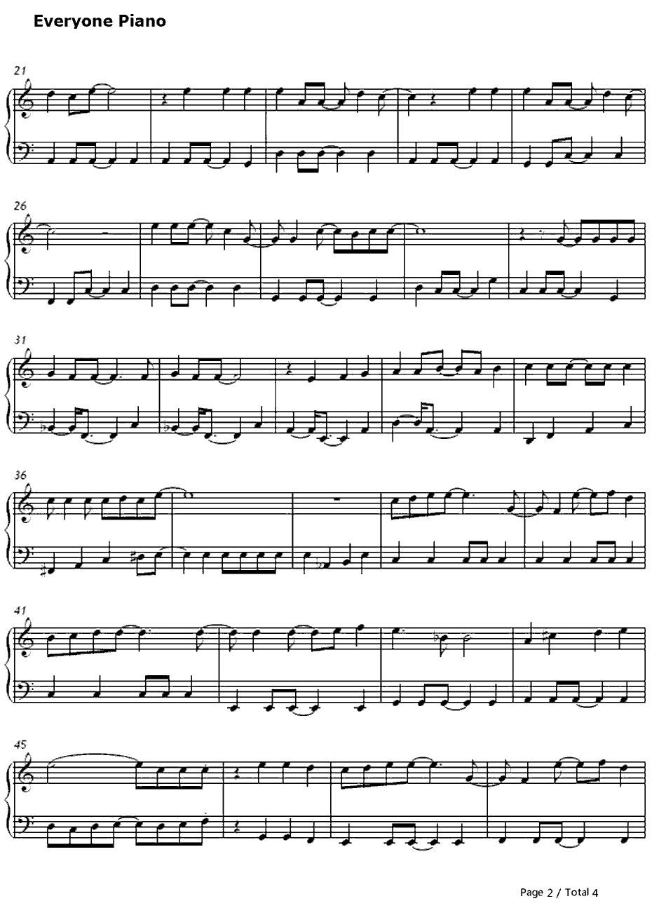 One Day One Dream钢琴谱-泷与翼タッキー&翼-犬夜叉OP52