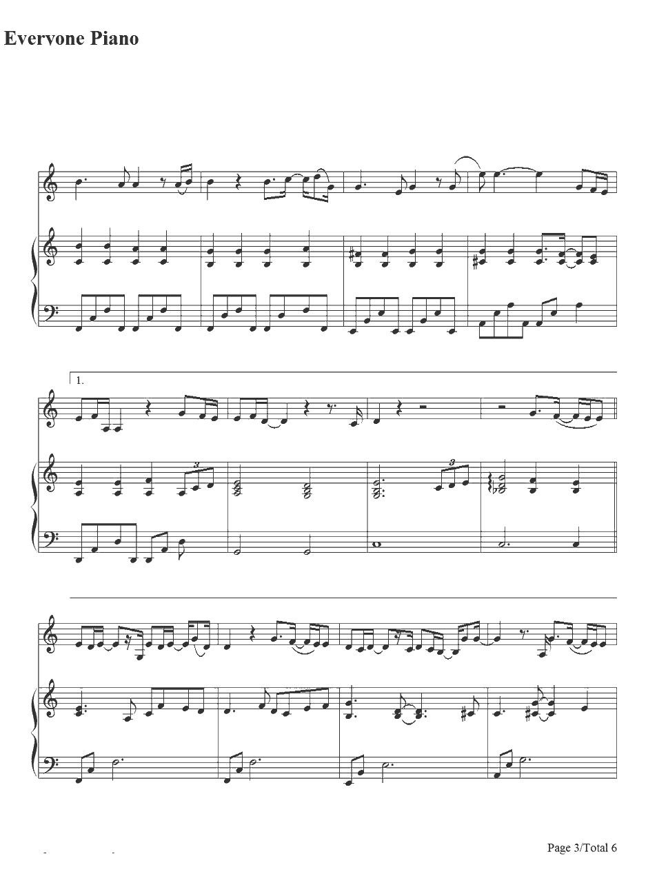 Crazy of You钢琴谱-孝琳-主君的太阳OST3