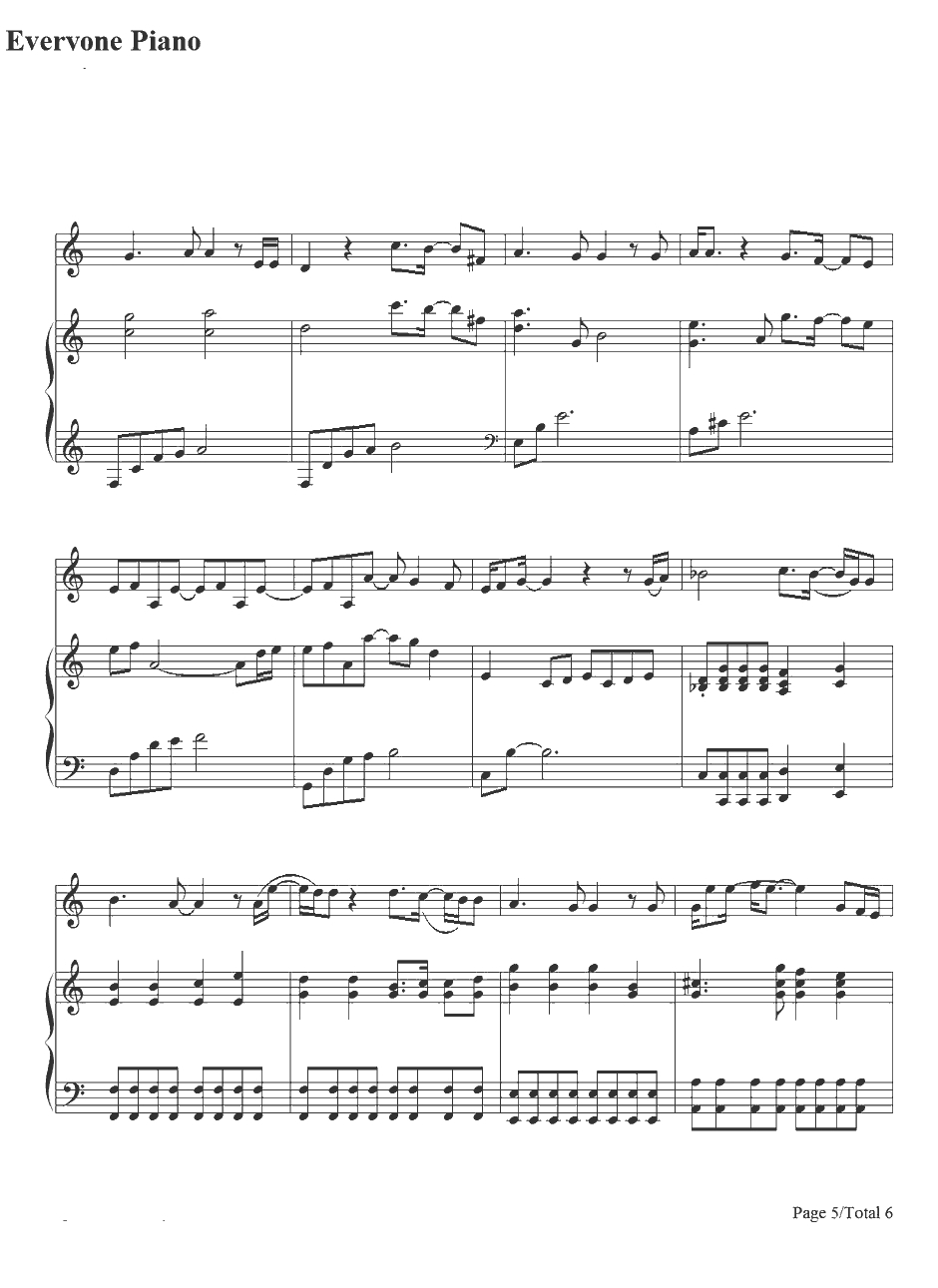 Crazy of You钢琴谱-孝琳-主君的太阳OST5