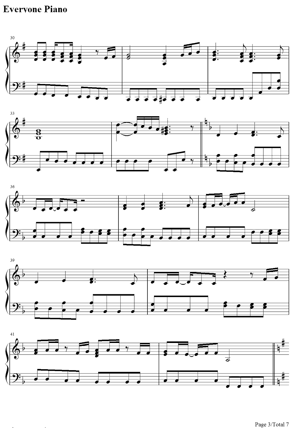 Days钢琴谱-Shela-棋魂ED3