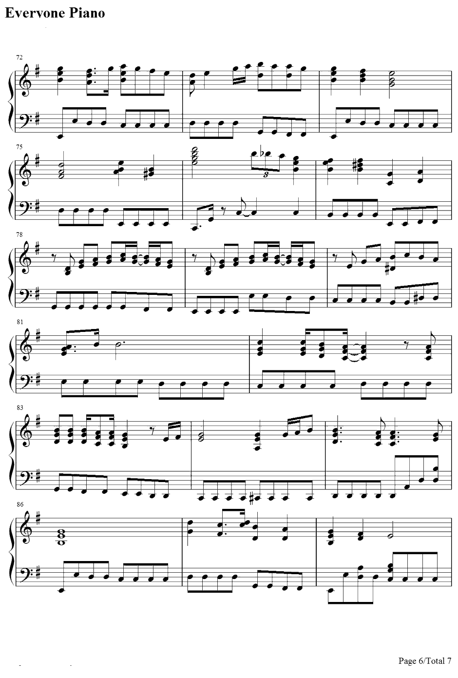 Days钢琴谱-Shela-棋魂ED6