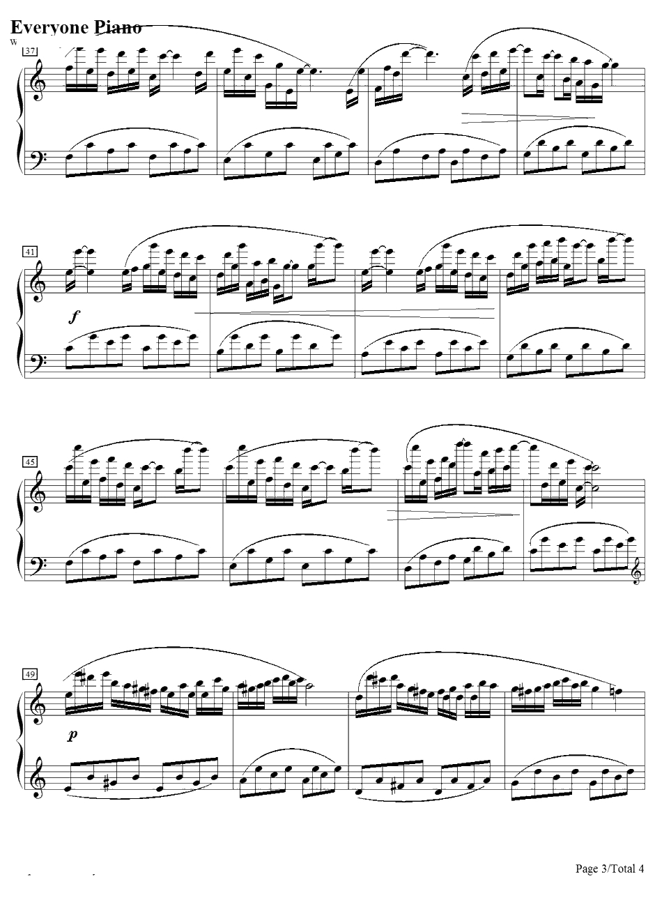 Summer Picnic钢琴谱-Yulia-夏日野餐3