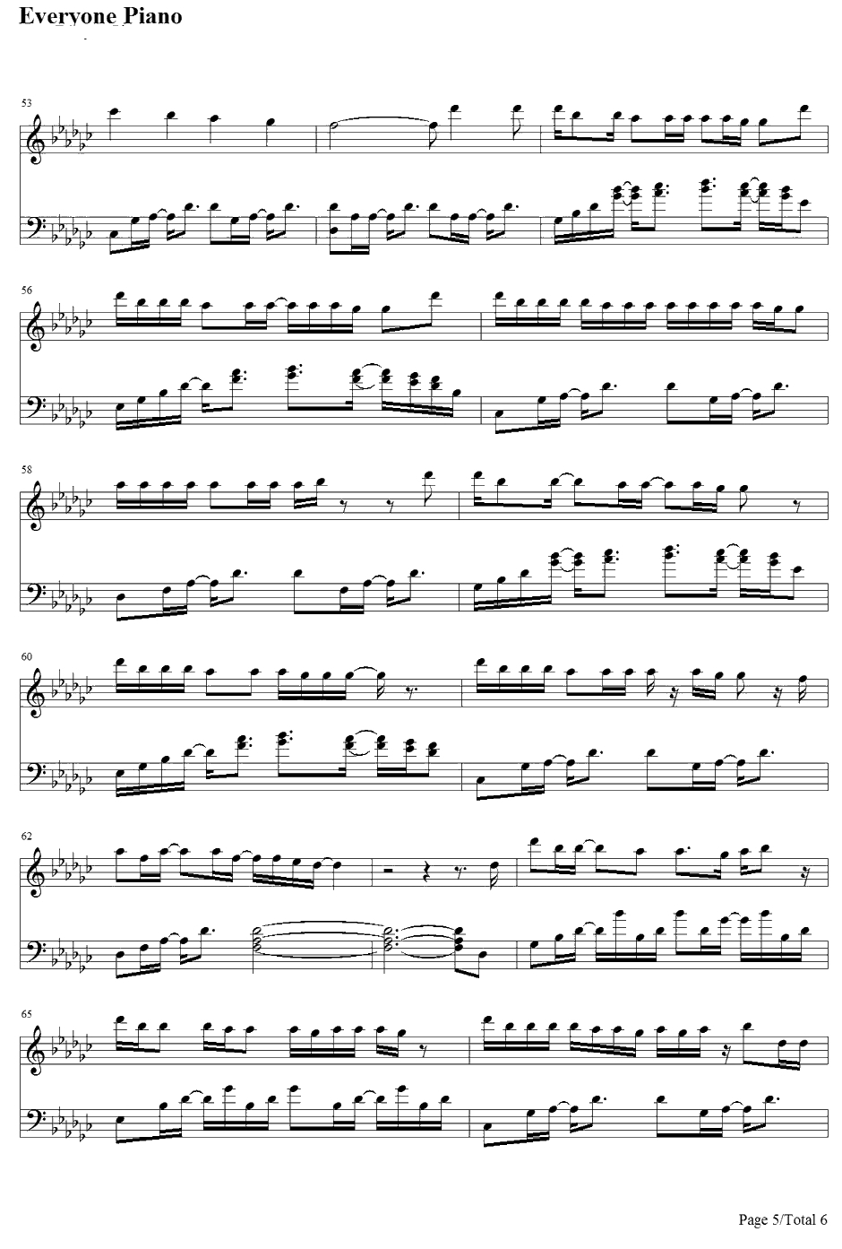 Meanwhile Back At Mama's钢琴谱-TimMcGraw5