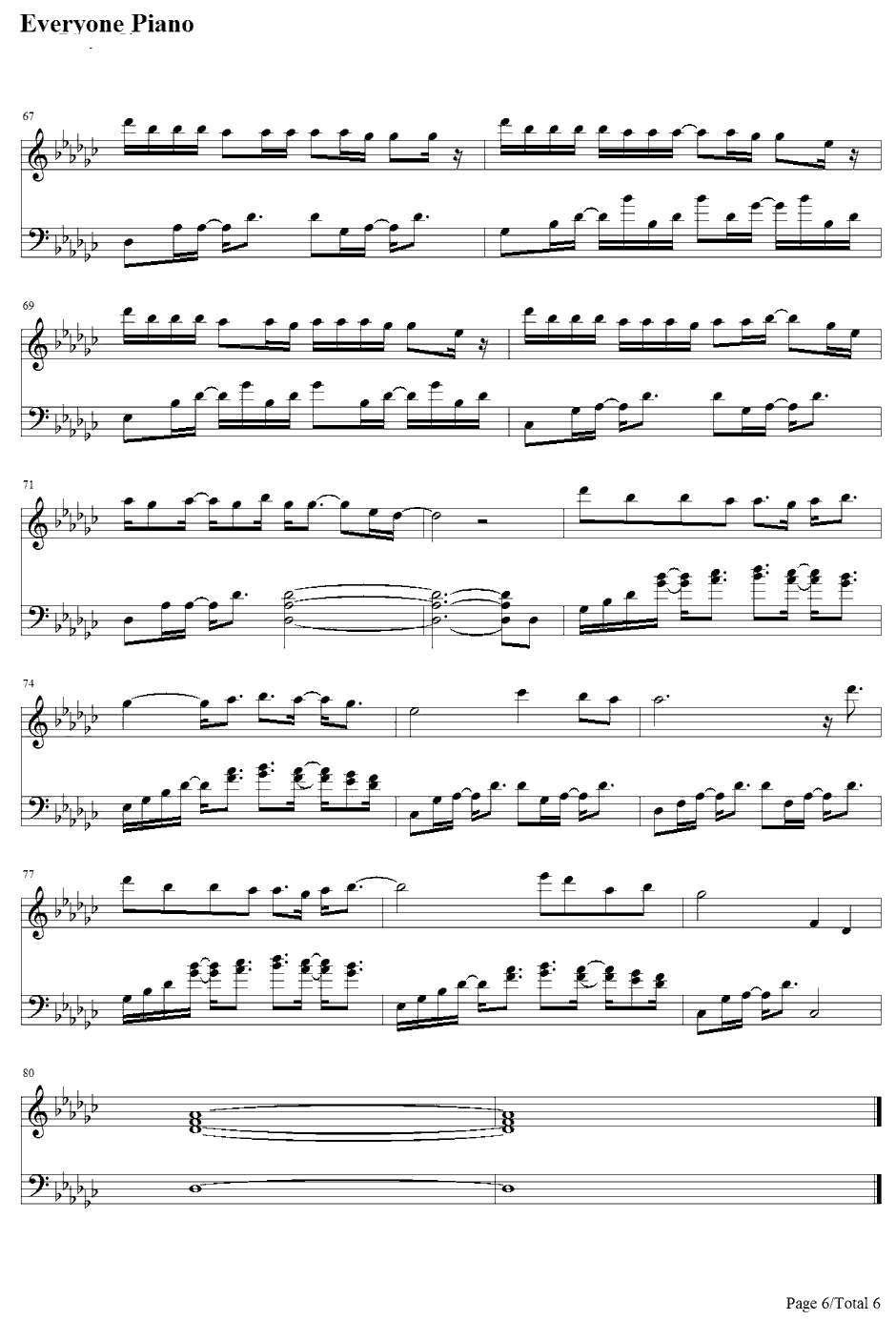 Meanwhile Back At Mama's钢琴谱-TimMcGraw6