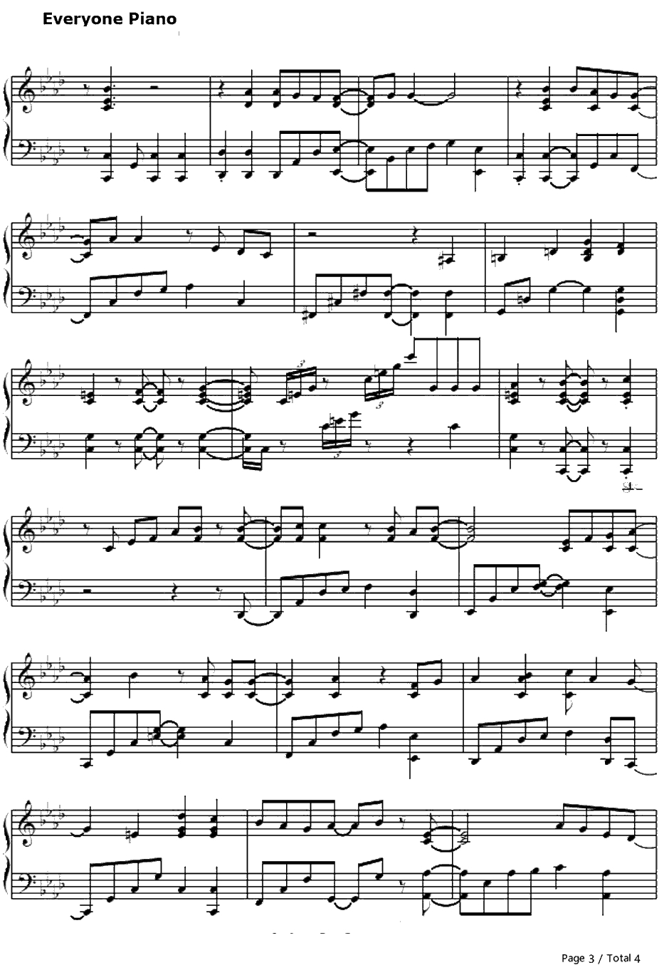 Dead End钢琴谱-飞兰-未来日记OP23