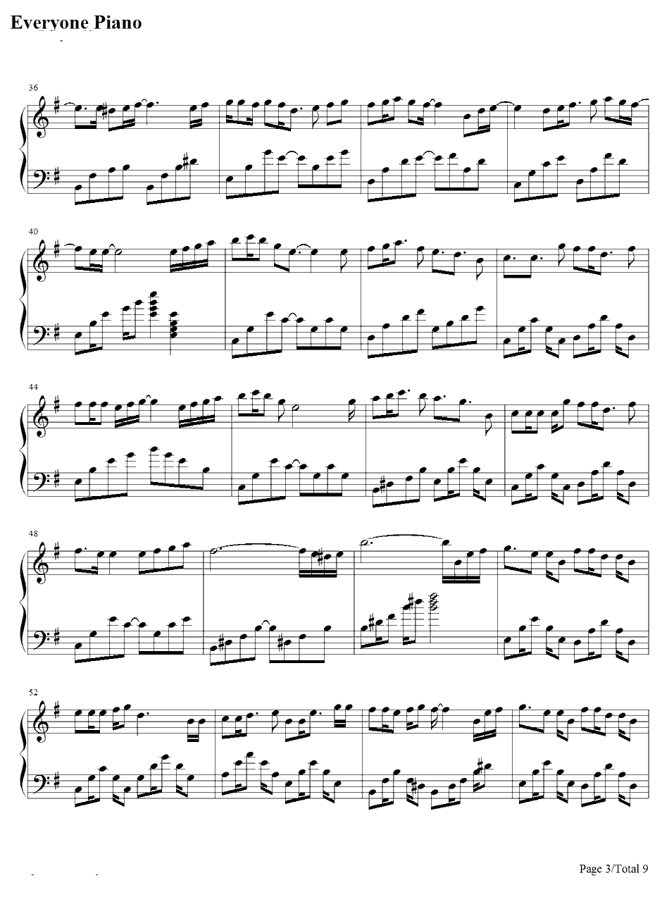 cat's  dance钢琴谱-初音ミク3