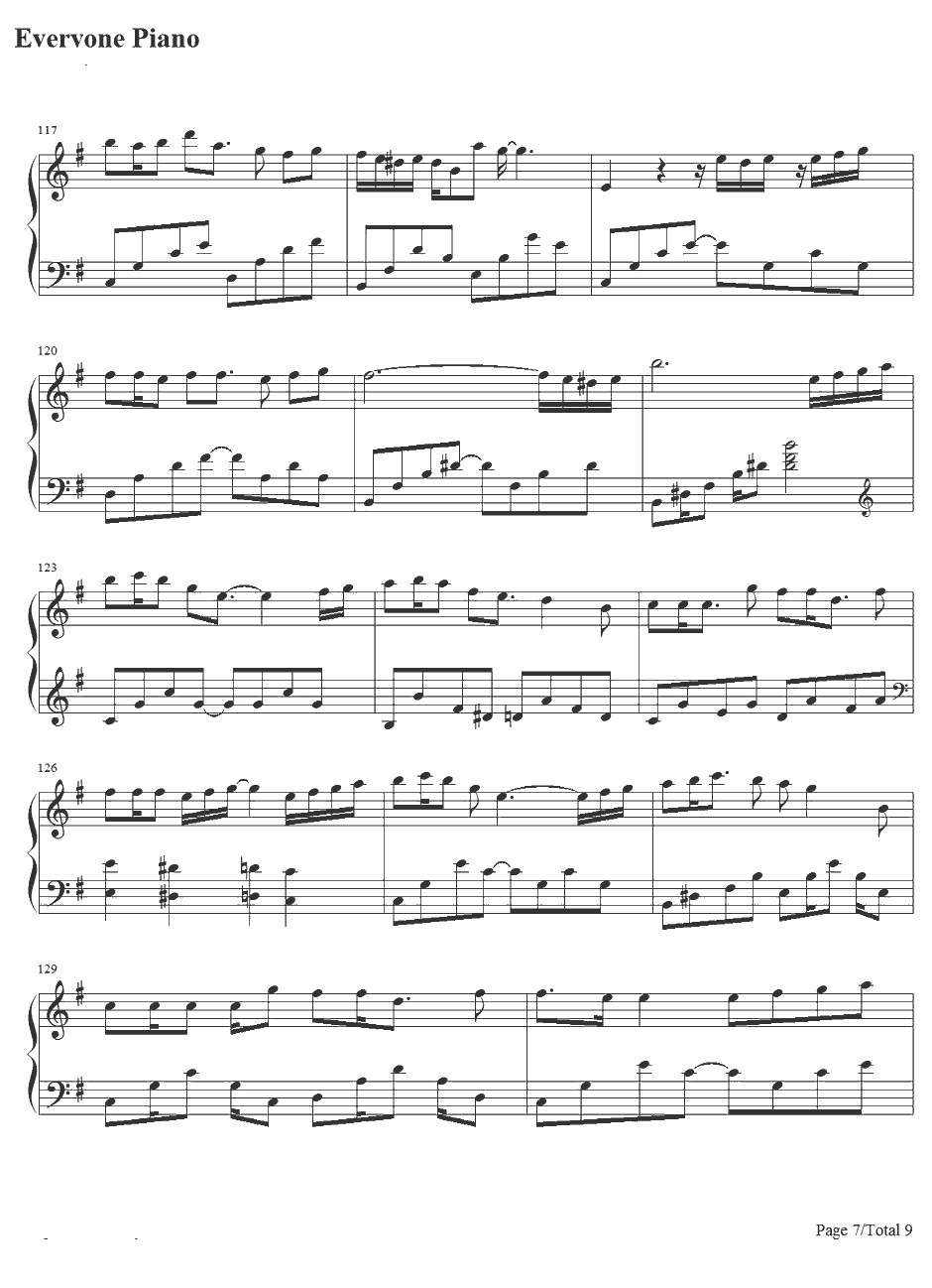 cat's  dance钢琴谱-初音ミク7