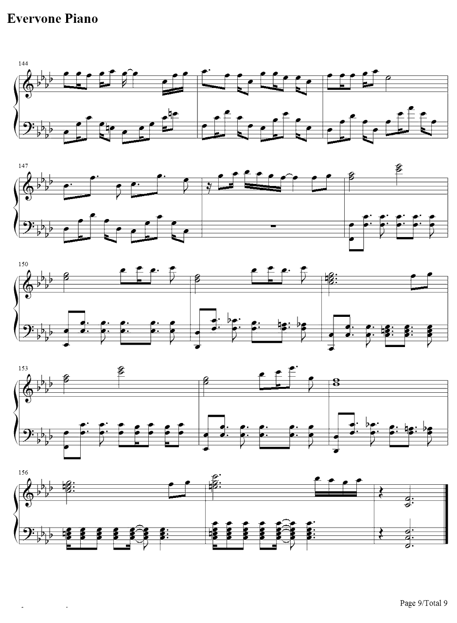 cat's  dance钢琴谱-初音ミク9