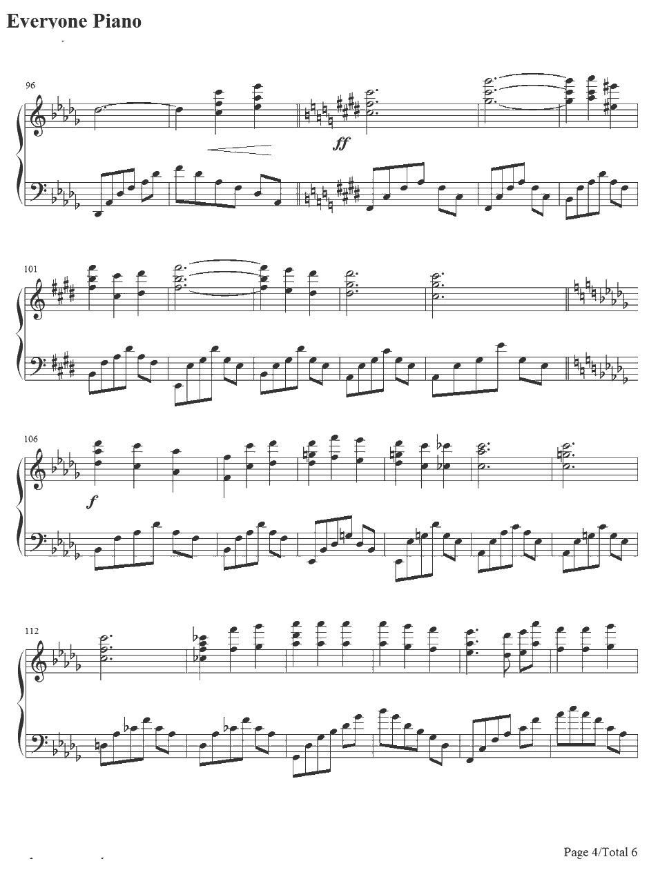 星空のワルツ钢琴谱-栗林美奈实-你所期望的永远ED4