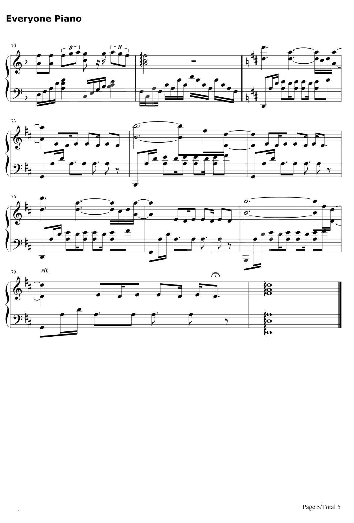 世界はまわると言うけれど钢琴谱-GarnetCrow-名侦探柯南ED35