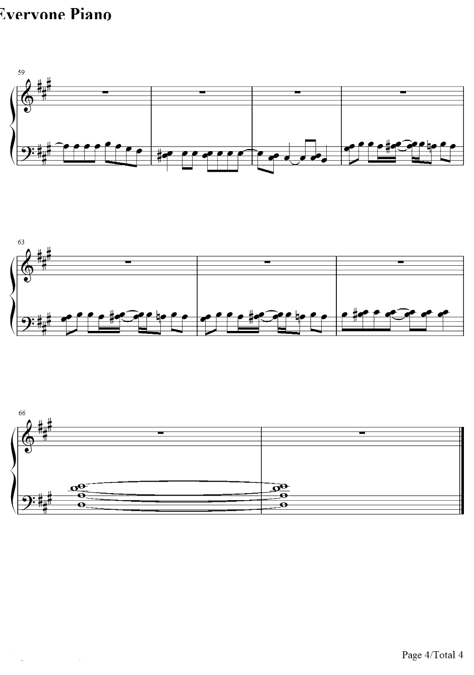 ヒトミノチカラ钢琴谱-観月ありさ-棋魂ED24