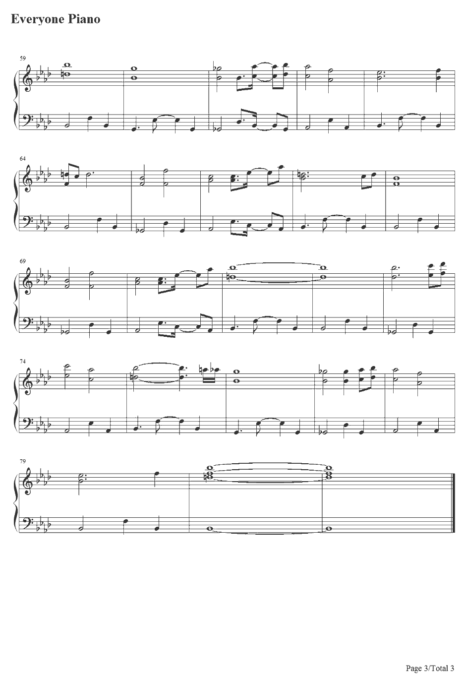 最も澄みわたる空と海钢琴谱-上海爱丽丝幻乐团-卯酉東海道3