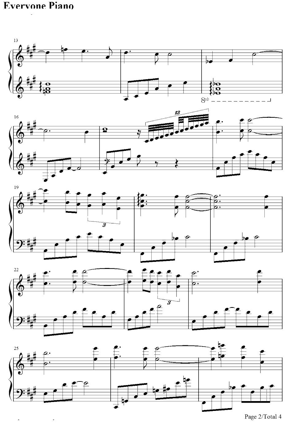 sai钢琴谱-若草惠-棋魂OST2