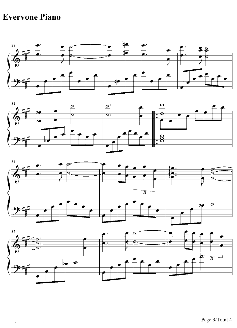 sai钢琴谱-若草惠-棋魂OST3