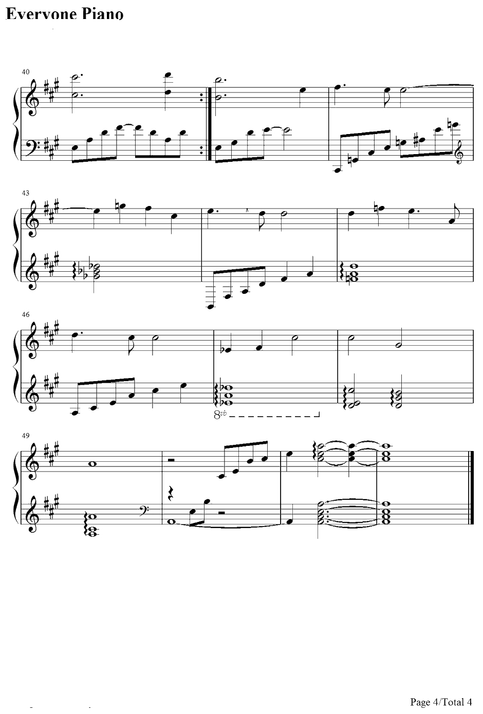 sai钢琴谱-若草惠-棋魂OST4