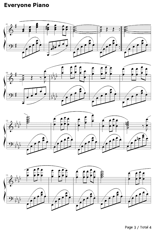 飘摇钢琴谱-周迅-飘摇3