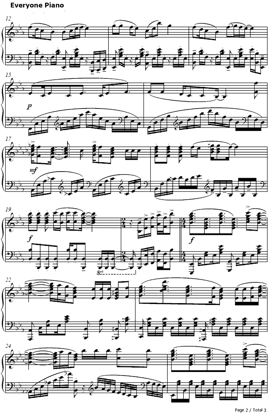 Enter Enter Mission钢琴谱-西住美穗（渊上舞）、武部沙织（茅野爱衣）、五十铃华（尾崎真实）、秋山优花里（中上育实）、冷泉麻子（井口裕香）-少女与战车ED2