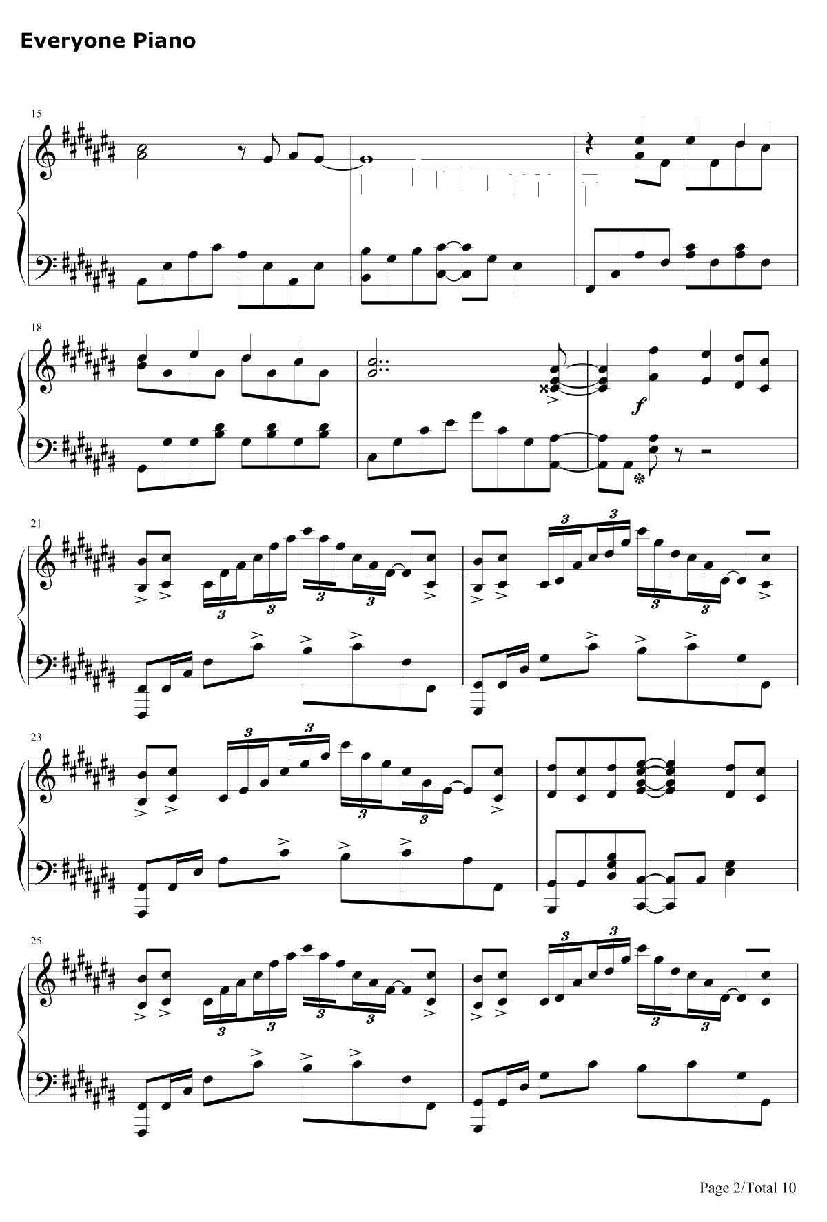 COLORS钢琴谱-FLOW-CodeGeass反叛的鲁鲁修OP12
