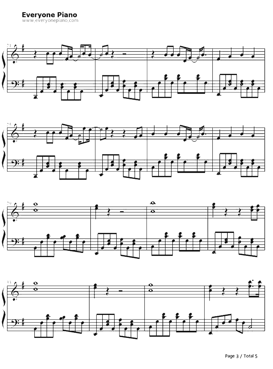 Stay Gold钢琴谱-宇多田光3