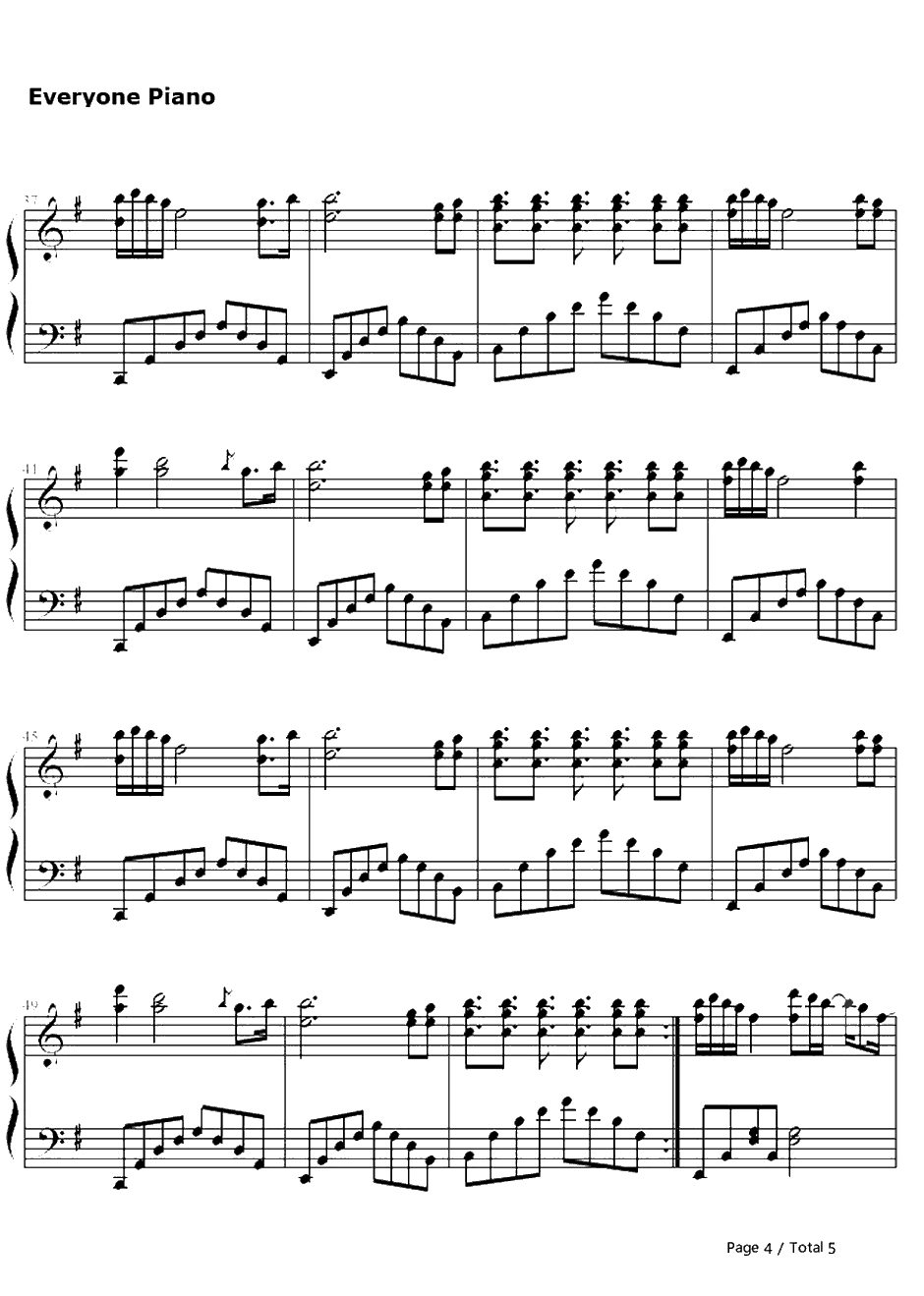 Stay Gold钢琴谱-宇多田光4